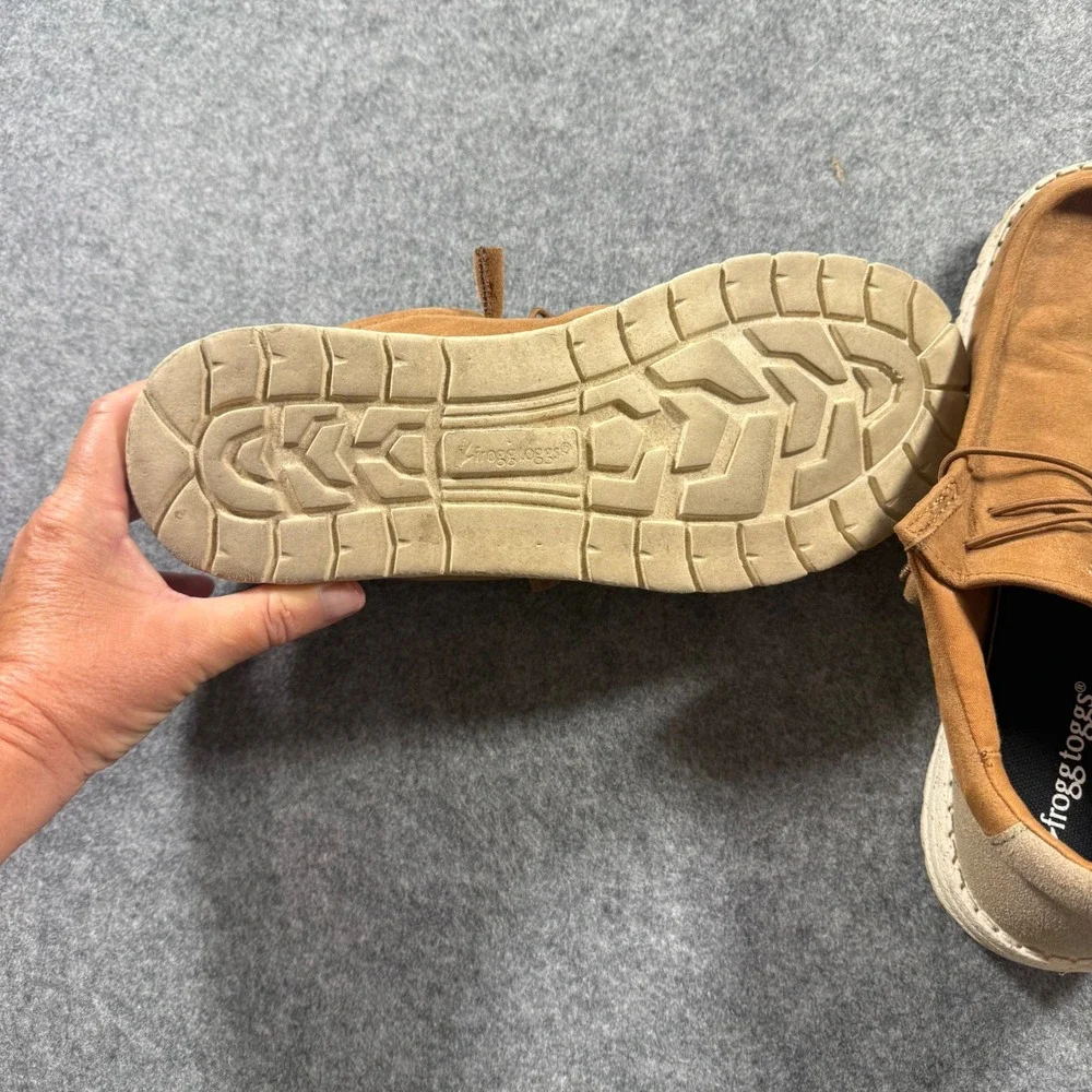Frogg Toggs Loafers Mens Size 10 Tan Excellent Slip On Moc Toe 4JV112-330